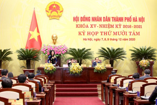 Thông qua Nghị quyết về tình hình thực hiện nhiệm vụ kinh tế - xã hội năm 2020, kế hoạch phát triển kinh tế - xã hội năm 2021 của thành phố Hà Nội